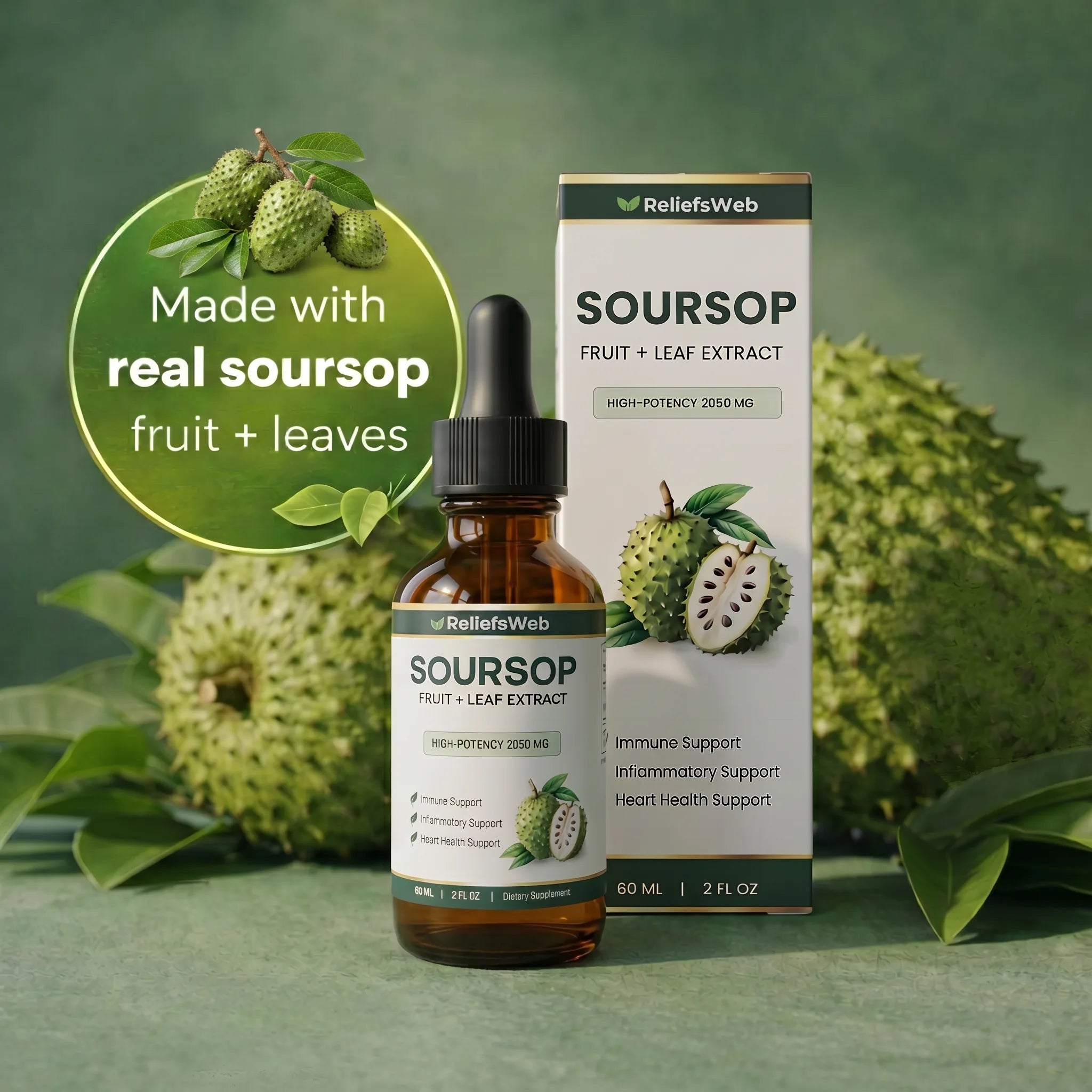 VitalSop Drops fruit and leaf extract bottle and box